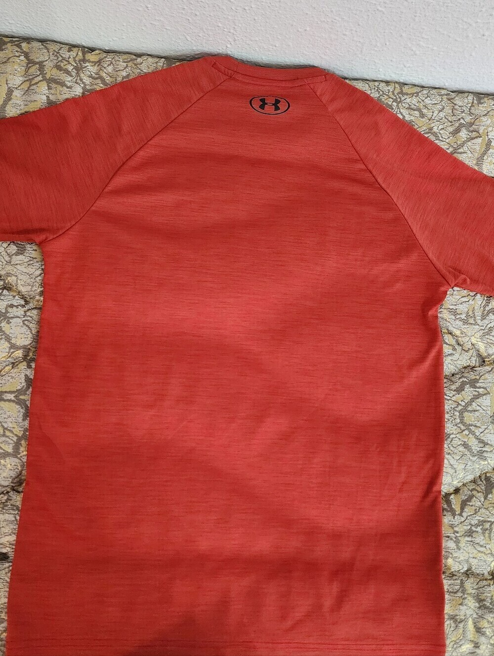 Under Armour Menβs Rust Orange/red Short-Sleeve Gym Athletic Tee - Picture 8 of 8